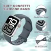 Adequado para Pulseira Apple iWatch Applewatch9/S11/Ultra Watch Fivela Borboleta Pulseira de Silicone Confete