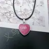 Pedra Natural Ametista Lápis Lazúli Prata Pingente Coração Borda Colar DIY Brincos Acessórios de Joias em Forma de Coração