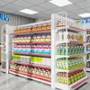 Estanterías de Supermercado, Exhibidores, Tiendas de Conveniencia, Farmacias, Productos de Snack, Estanterías de Comida de una o Doble Cara, Combinaciones de Múltiples Niveles
