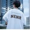 Camiseta de Manga Corta con Cuello Redondo para Hombre, Corte Holgado, Estilo Cityboy Japonés, Estampado de Letras, Tallas Grandes, Camiseta Versátil Casual, Estilo Fresco Japonés