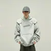 Sudadera con Capucha de Diseño Desestructurado para Hombre en Primavera y Otoño Marca de Moda Americana Casual Holgada Atractiva Moderna Sudadera con Capucha Chaqueta para Hombre