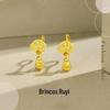 Brincos Vietnam Shajin Brincos Ruyi Brincos Brincos Brincos Auspiciosos Contas de Transferência Luz Luxo Personalizado Todos os Nichos Combinados Namorada