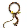 Pulsera Tejida a Mano de Hilo de Algodón de Tíbet Trenzada Wuye Manjushri Zorro Hada Thangka Pulsera de Reencarnación Pulsera Tejida a Mano Estilo Tíbet