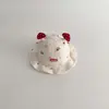 Chapéu de Bebê Qiunan Outono Inverno Novo Estilo Coreano Bonito Chapéu Balde Bebê Recém-nascido Criança Pequena Exterior À Prova de Vento Menina Chapéu de Pescador para Bebê