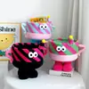 Cesta de Almacenamiento de Monstruo Bigfoot de Dibujos Animados para Artículos Varios y Snacks, Cesta Organizadora Linda Grande de Lana Dopamina Cordero