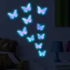 Adesivo de Parede Luminoso Borboleta Degradê Xino Yg-H720 Personalizável PVC Autoadesivo Fluorescente Decorativo para Quarto de Crianças