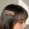 Presilhas de cabelo de cereja fresca e doce transfronteiriças, acessórios de cabelo de alta qualidade, presilhas para franja de princesa, grampos de cabelo, presilhas de cabelo atacado