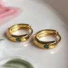 Pendientes 2023 Nueva Moda Año Pendientes Elegantes Coreanos Sentido Luz Lujo Aro para la Oreja Anillo Celebridad de Internet Hebilla Metálica para la Oreja para Mujer
