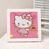 Animación de Dibujos Animados Nueva Pintura de Diamantes Kuromi DIY Juguetes de Pintura de Diamantes Hechos a Mano para Niños con Marco de Fotos Mesa Regalo