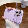Funda Líquida con Ventana Grande Adecuada para Apple 17 Pro Max Funda para Teléfono iPhone 16 con Película para Lente Cubierta Protectora de Silicona 15