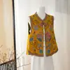 Otoño 2026 Nuevo Estilo Chino Estilo Nacional Retro Chaleco Estilo Étnico Bordado Pesado Satén Sin Mangas Chal Top Mujer