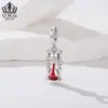 Aifule Halloween Ampulheta de Caveira Misteriosa Pingente Banhado a Cobre Ouro Branco Moda Personalidade DIY Miçangas