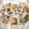 36 pegatinas vintage de acuarela de pan y sellos de comida para decoración de diario estilo cocina curativa al por mayor