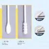 Cotonete de Algodão Dupla Face Espiral Haishi Hainuo Cotonete de Desinfecção Haste de Cotonete Cotonete de Ouvido Cotonete Espiral + Colher de Ouvido para Crianças