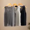 Camisola ligera de cachemir 100% puro para mujer, de hilo fino 80, imitación, holgada, casual, simple, versátil, sin mangas, capa base