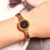 Pulsera de Reloj de Disco Romano de Acero de Titanio que No se Desvanece Pulsera de Correa Hueca Pulsera de Temperatura de Lujo Ligero de Nicho Joyería Transfronteriza