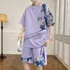Ropa Jinpu Jersey de Baloncesto Juvenil para Hombre Conjunto de Verano Estilo Nuevo para Estudiantes Casual Talla Grande Camiseta de Manga Corta Conjunto de Dos Piezas