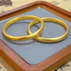 Pulseira de Alta Qualidade Artesanal Antiga de Lama com Coração de Lótus Sutra do Coração Ouro de Areia Luxo Acessível Simples Sólido Casamento Pulseira de Casamento