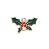 Nuevo Aleación de Navidad Gota de Aceite DIY Accesorios para Joyería Papá Noel Campana Bastón Pulsera Pendientes Colgante Colgante