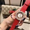 Reloj Dimini timinnie para mujer con correa de diamantes y pedrería, números romanos tallados, moda versátil, resistente al agua, personalizado para mujer