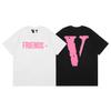 Camiseta deportiva informal de manga corta con estampado en V grande de VLONE, marca de moda transfronteriza europea y americana de 2024, para hombres y mujeres.
