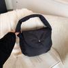 Casaco acolchoado de algodão estilo coreano, casual, simples, grande capacidade, 2024, artista, lona, moda feminina, bolsa de ombro portátil para mulheres