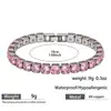 Bestseller de Amazon: Pulsera de Diamante de Zirconia para Mujer, Pulsera Nupcial Full-Diamond, Accesorio de Boda, Pulsera Completamente de Cobre