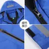 Carga de ropa para desarrollar ropa de trabajo doble capa otoño e invierno tira reflectante ropa de frío empleado de entrega rápida ropa de empleado LOGOTIPO impreso