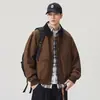 Otoño/Invierno 2026 Nueva Marca de Tendencia Estilo Americano Chaqueta de Algodón Lavado Vintage para Hombre, Corte Holgado Versátil Cuello de Solapa Chaqueta de Trabajo al por Mayor