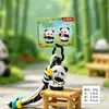 Chaveiro Figura de Ação Série Vida Diária Curativa do Panda Pingente de Panda Atração Turística Presente Cultural e Criativo Pingente Pequeno