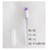 Cabeza de pegamento pincel de maquillaje con tapa pincel de cejas portátil cabeza inclinada maquillaje de ojos pincel de silicona herramienta de maquillaje aplicador de pegamento para pestañas