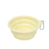 Fabricantes de fonte tigela dobrável de silicone tigela para beber ao ar livre tigela portátil para cachorro suprimentos de viagem para água potável tigela de comida para cachorro