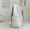Mochila de Estilo Alto Japonesa Ins Fresca y Dulce a Cuadros para Estudiantes de Secundaria y Preparatoria, Mochila Ligera, Nueva de Verano 2026