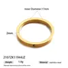 Anillo de Acero Inoxidable Europeo y Americano Taina Simple Sentido de Alta Gama Moda Anillo Simple Color Acero de Titanio Sin Color Joyería de Mano Transfronteriza