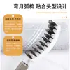 Peine Curvo para Volumen en la Raíz del Cabello con Cerdas Curvas Grandes para Alisar y Estilizar, Peine de Cerdas de Jabalí Masajeador para Hombres y Mujeres, Peine de Peluquería Recubierto de Goma para Cabello Largo y Rizado