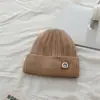 Gorro de Lana Tejido Estilo Coreano para Hombre, de Terciopelo y Engrosado, Gorro de Frío de Moda a Prueba de Viento para Estudiante, para Circunferencia de Cabeza Grande, Pareja, Venta al por Mayor