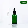 Botellas dispensadoras de esencia cosmética líquida portátiles al por mayor del fabricante, Botellas vacías, Botellas gotero de vidrio ámbar transparente para aceites esenciales