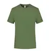 Camiseta de trabajo de verano de cuello redondo de secado rápido con estampado de logo, ropa de manga corta para fitness, deportes, running y actividades de team-building