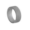Novo padrão de joias Amazon anel de malha de titânio trançada deformável bonito 8MM revestimento a vácuo não desbota