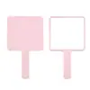 Espejo de Mano Portátil, Espejo Pequeño Lindo, Espejo de Maquillaje Rosa, Espejo Portátil DIY, Plástico, Dormitorio de Estudiantes, Flower Knows