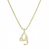 Nuevo Cadena de Serpiente de Aleación Creativa Simple con Incrustaciones de Diamante Cadena para Clavícula Dorada para Mujer