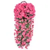 Colgante de Pared Violeta de Simulación al por Mayor Colgante de Pared Flor de Ratán Floral Artificial Decoración del Hogar Enredadera Accesorios de Fotografía Falso