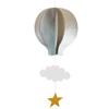 Suministros de Decoración para Boda, Vacaciones, Fiesta de Cumpleaños, Adornos Colgantes Tridimensionales, Colgantes de Ventana de Nube de Globo Aerostático con Forma de Corazón