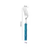 Talheres de Aço Inoxidável 304 para Travessia, Garfo, Faca e Colher com Cabo Criativo de Bambu Acrílico para Bife e Sobremesa Estilo Ocidental