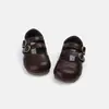 Zapatos de piel para niña otoño nuevo estilo zapatos de princesa para niño suela blanda zapatos para bebé y niño zapato sencillo para niña zapatos para niñas pequeñas zapatos de otoño
