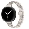 Adecuado para Samsung Watch8/9 Correa de Reloj Fina de Acero Inoxidable Cintura Reloj8Classic Azul Globo Correa de Acero