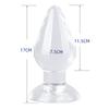 Big Mac Plug Anal de Espalda Plug Anal Juego de Tres Piezas Cristal Transparente Perla de Tirar Trasera Material TPE Salida de Fábrica