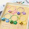 Llavero de flor pequeña con gota de pegamento DIY de estilo coreano creativo, lindo color Macaron, accesorios para bolso de niña, colgante de celebridad de Internet