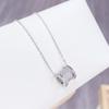 Corrente de Clavícula Elegante de Zircônia Micro-incrustada Eletrogalvanizada a Ouro Real Feminina de Alto Nível Luxo Leve Pequeno Colar de Cintura de Homem Corrente de Pescoço Distintiva de Celebridade Cibernética