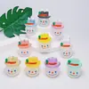Muñeco de Nieve Navideño Luminoso Estéreo Accesorios de Resina Llavero DIY Colgante Decorativo Hecho a Mano Moda Colgante para Jugar en Vivo